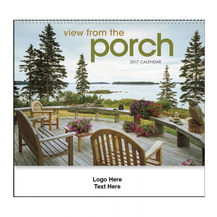 Custom 2017 View from the Porch Spiral Wall Calendars