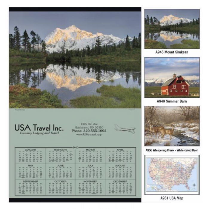 Custom Printed 2020 Jumbo Hanger Wall Calendars