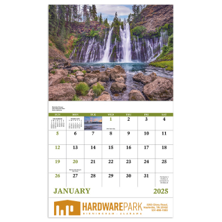 Landscapes of America Stapled Wall Calendars