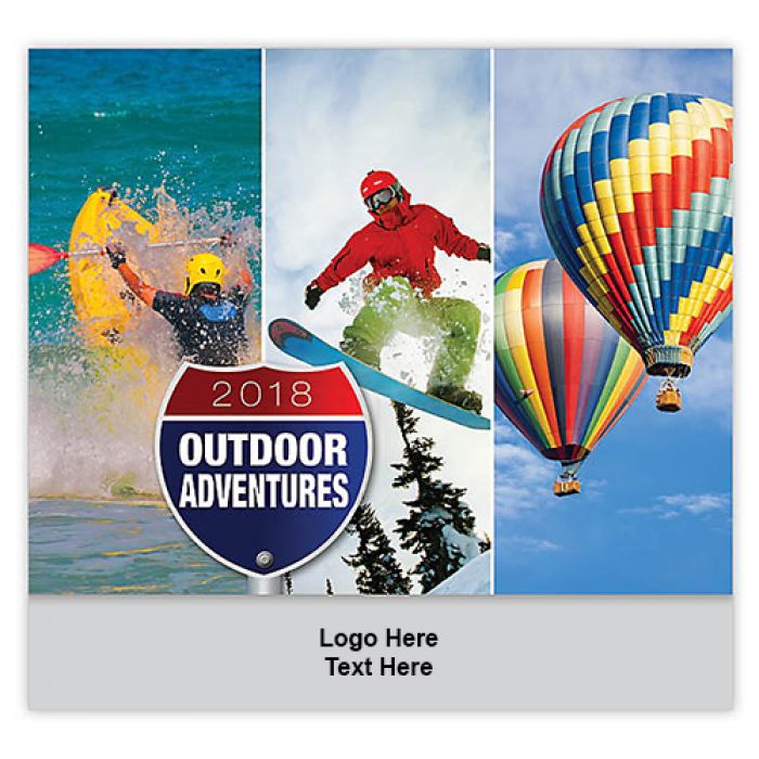 Customized 2018 Outdoor Adventures Wall Calendars