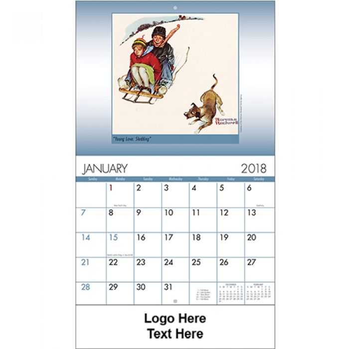 Promotional 2018 American Illustrator Stapled Wall Calendars