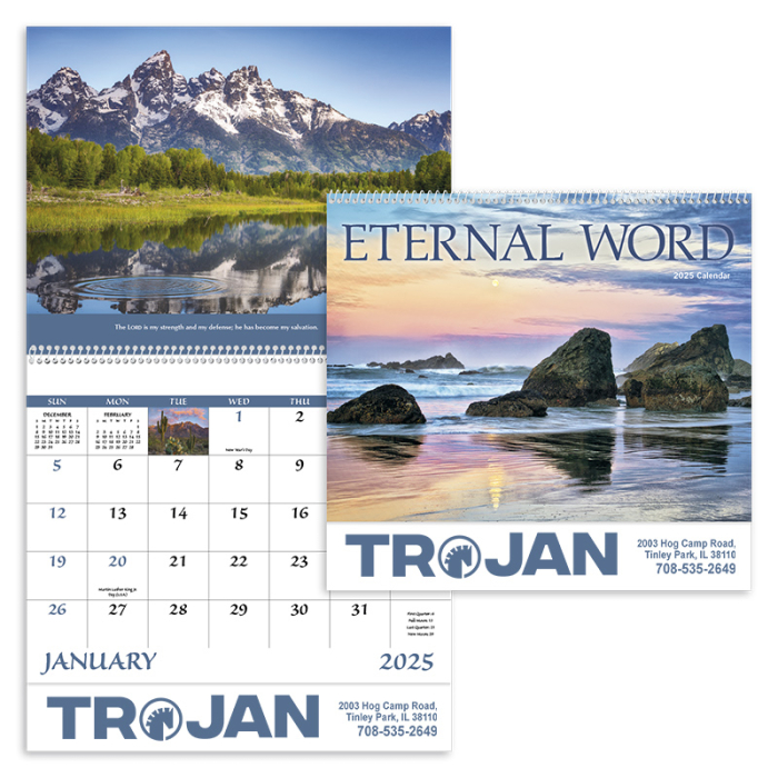Promotional Eternal Word with Pre-Planning Sheet Spiral Wall Calendars
