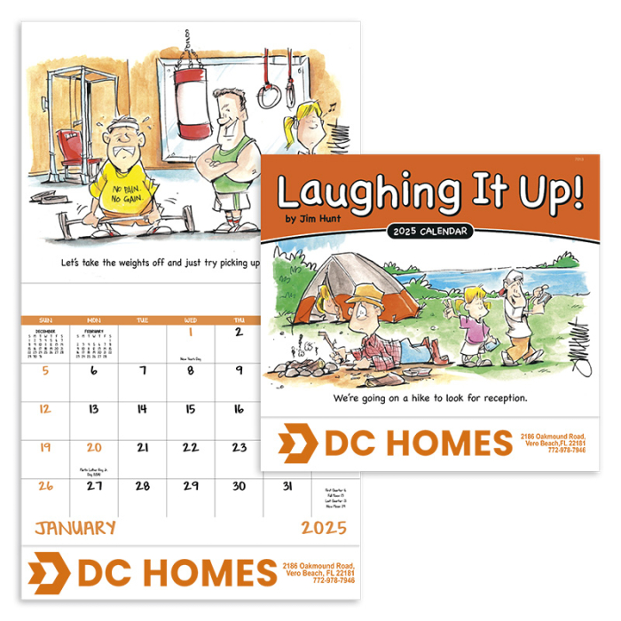 Promotional Laughing It Up Stapled Wall Calendars