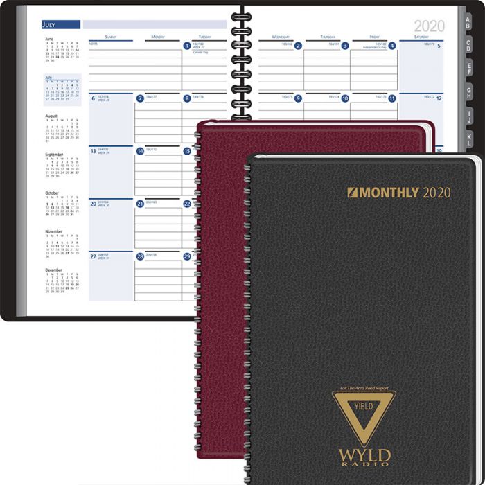Custom Printed Ruled Monthly Format Tabbed Telephone/Address Planners