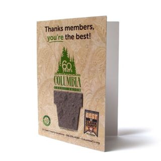 Seed Paper Shape Folding Cards - Medium