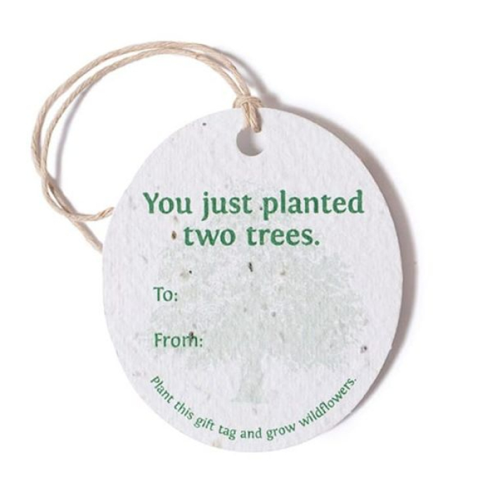 Custom Printed Seed Paper Product Tags - Oval