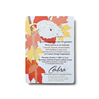Seed Paper Shape Invitations