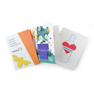 Seed Paper Shape Folding Cards - Standard