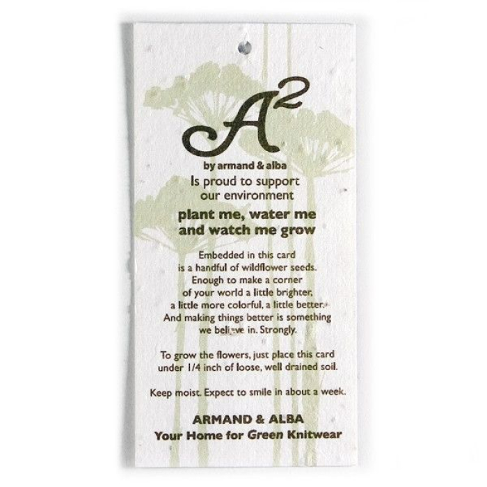 Customized Seed Paper Product Tags - Medium