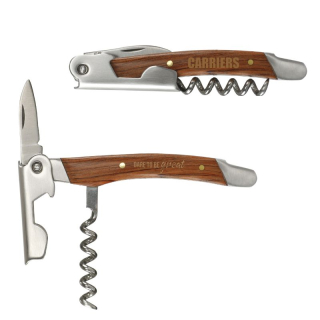 Mahogany Style Wooden Corkscrew Wine Bottle...