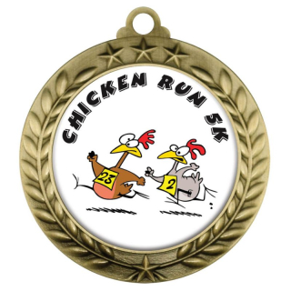 2 Inch Digistock Medals: 3 Star Top and Laurel Wreath...