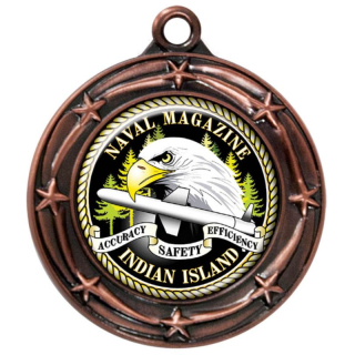 1-1/4 Inch Digistock Medals: Shooting Star...
