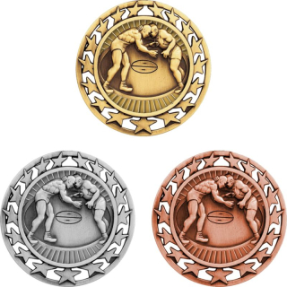 Stock Star Medals: Wrestling