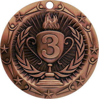 Stock World Class Sports And Academic Medals: 3rd Place