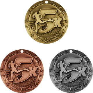 Stock World Class Sports And Academic Medals: 5K