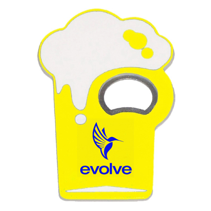 Custom Jumbo Size Beer Cup Shape Magnetic Bottle Openers