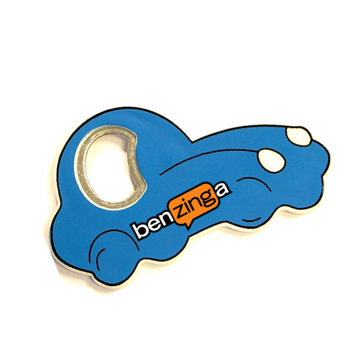 Custom Jumbo Size Car Shape Magnetic Bottle Openers