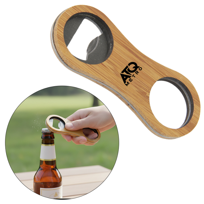 Custom Mini Bamboo Bottle Openers