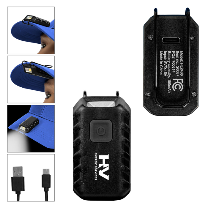 Custom Printed Rechargeable Cap Safety Lights