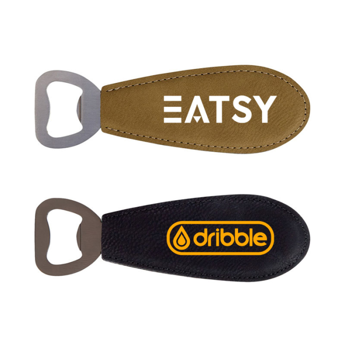 Custom Wallace Leatherette Bottle Openers