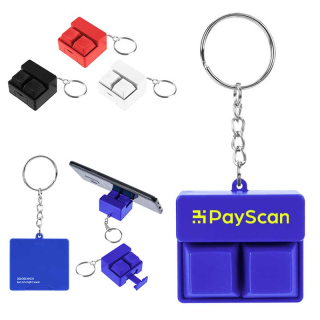 Click Fidget Keychains with Phone Stand
