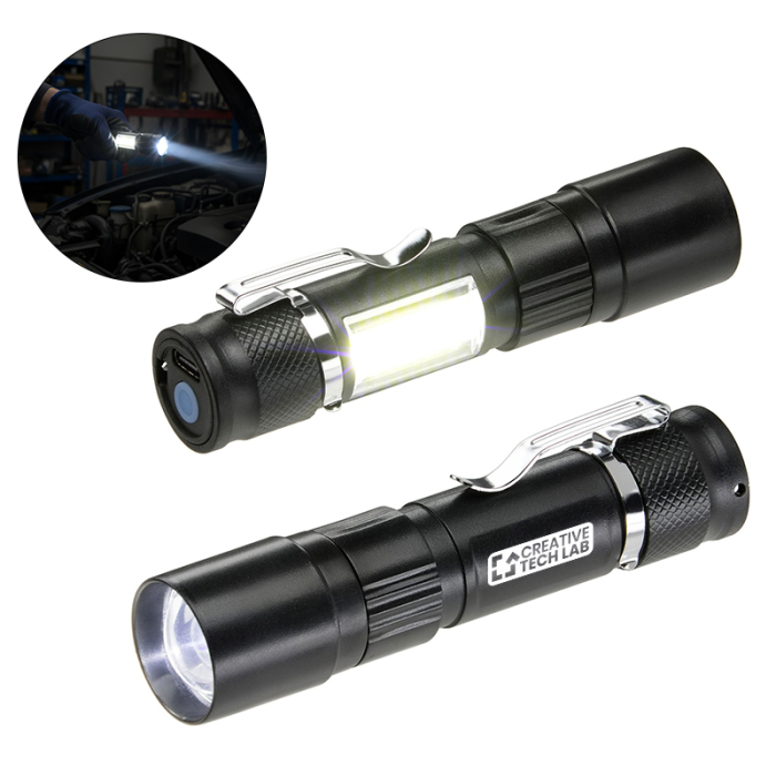 Customized Sentinel Rechargeable COB Worklights and LED Flashlights