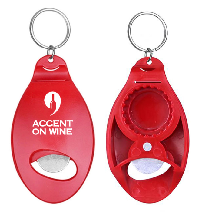 Imprinted Magnet Bottle Openers with Key Holder