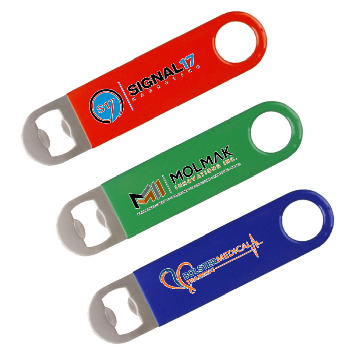 Imprinted Vinyl Covered Long Neck Bottle Openers