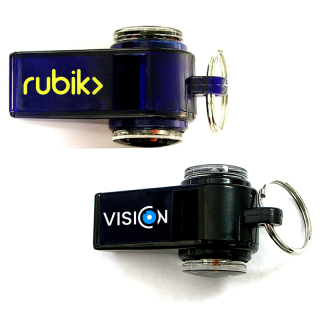 Whistles with Compass Thermometer Key Chain