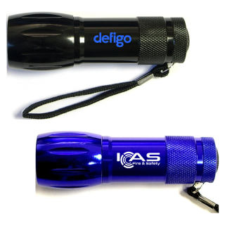 Aluminum 9 LED Flashlights with Batteries