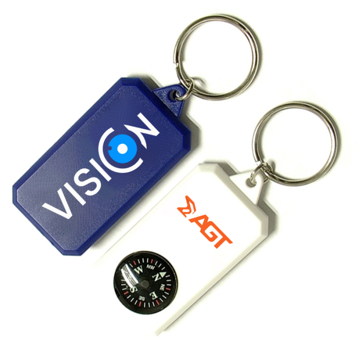 Personalized Compass Keychains