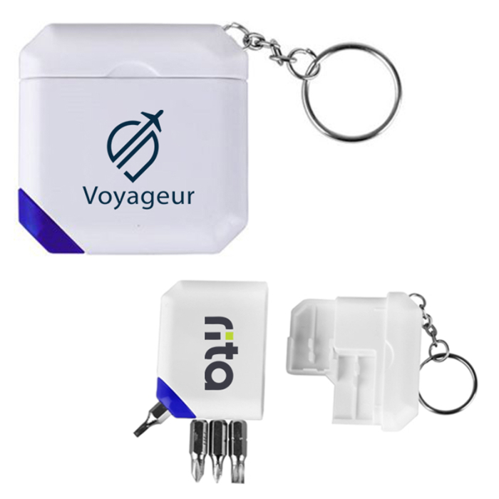 Personalized Screwdriver Tool Sets with Key Chain