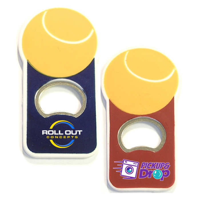Personalized Tennis Ball Shape Magnetic Bottle Openers