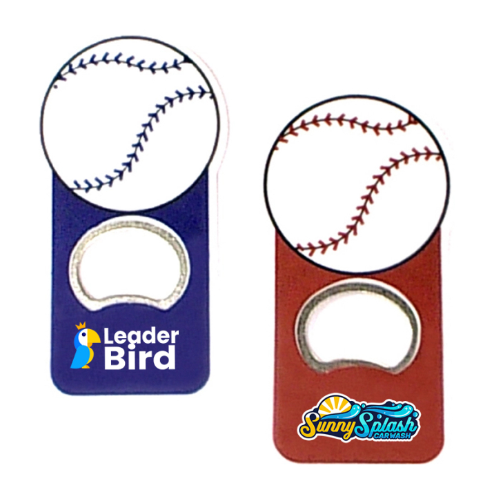 Promotional Baseball Shape Magnetic Bottle Openers