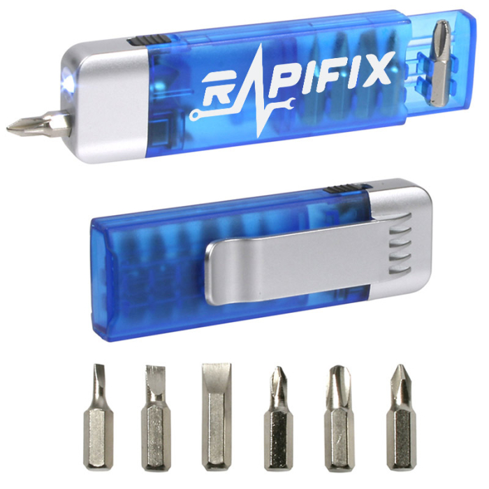 Promotional Clip-On Pocket Screwdriver Flashlights