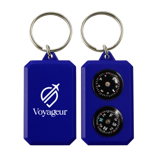 Compass and Thermometer Keychains