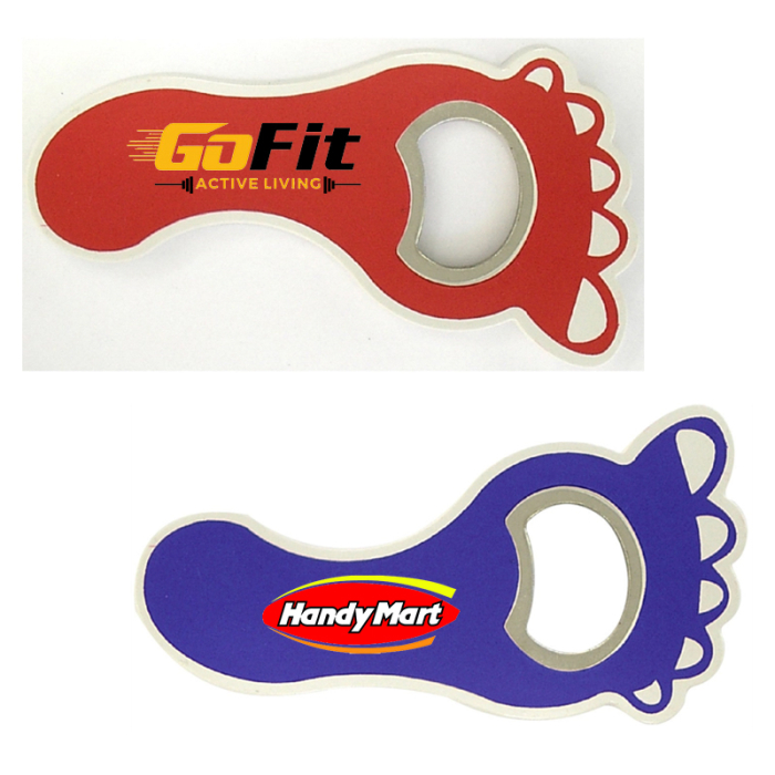 Promotional Jumbo Size Foot Shape Magnetic Bottle Openers