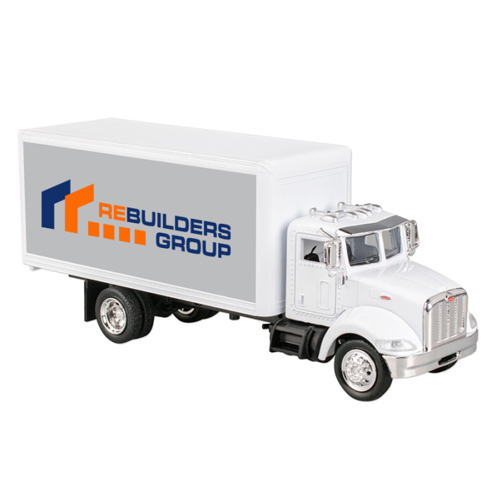 Promotional Peterbilt Model 335 Box Trucks 1/43 Scale Replicas