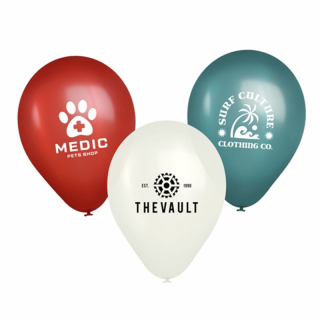 9 Inch USA Metallic Latex Balloons