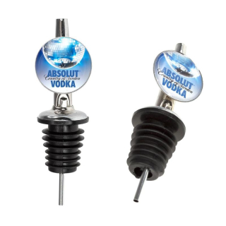 Full Color Round Imprint Liquor Pourers