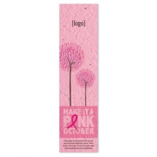 Pink Seed Paper Bookmarks