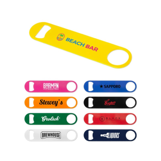 Paddle Style Powder Coated Steel Bottle Openers