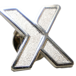 3/4 Inch Iron Diestruck Sandblasted Lapel Pins