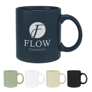 20 Oz Grant Stoneware Mugs With C-Handle