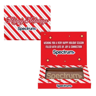 Rectangle Etched Milk Chocolate Bars Greeting Card Boxes