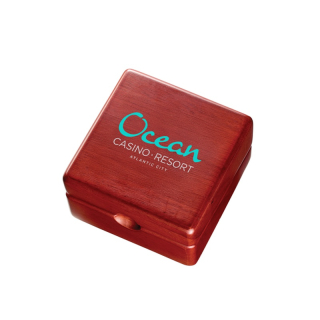 Cedar Creek® Mahogany Desk Clock and Compass Sets