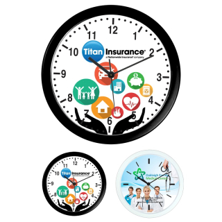 10 Inch Wedge Economy Wall Clocks