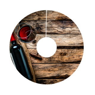 40 Pt 2.75" Wine Tags Pulpboard Coasters