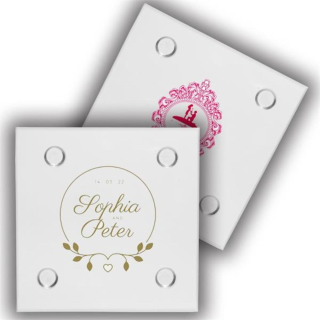 4 Inch Square Glass Clear Coasters