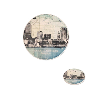 Single Round Absorbent Stone Coasters